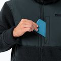 Férfi Jack Wolfskin Felslicht kapucnis fleece pulóver éjszakakék 5