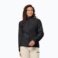 Jack Wolfskin női fleece pulóver High Curl fekete