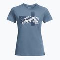 női trekking póló Jack Wolfskin Vonnan S/S Graphic elemental blue 4