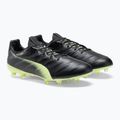 PUMA King Platinum 21 FG/AG férfi futballcipő fekete-zöld 106478 05 4
