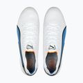 PUMA King Ultimate MXSG férfi futballcipő puma fehér/puma fekete/kék csillogás/ultranarancs 15