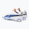 PUMA King Ultimate MXSG férfi futballcipő puma fehér/puma fekete/kék csillogás/ultranarancs 3