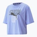 Női tréning póló PUMA Graphic Boxy Crop Tee Show Up lila 523220 28