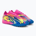 PUMA Ultra Match Energy TT férfi futballcipő világító rózsaszín/sárga riasztás/ultrakék 6