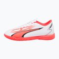 PUMA Ultra Play IT Jr gyermek futballcipő puma fehér/puma fekete/tűz orchidea 11