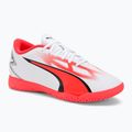 PUMA Ultra Play IT Jr gyermek futballcipő puma fehér/puma fekete/tűz orchidea