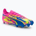 Férfi futballcipő PUMA Ultra Ultimate Energy FG/AG világító rózsaszín/ultrakék/sárga riasztás