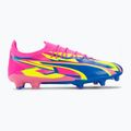 Férfi futballcipő PUMA Ultra Ultimate Energy FG/AG világító rózsaszín/ultrakék/sárga riasztás 2