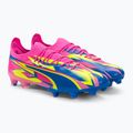 Férfi futballcipő PUMA Ultra Ultimate Energy FG/AG világító rózsaszín/ultrakék/sárga riasztás 4