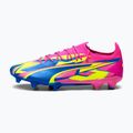 Férfi futballcipő PUMA Ultra Ultimate Energy FG/AG világító rózsaszín/ultrakék/sárga riasztás 11