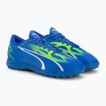 PUMA Ultra Play TT Jr gyermek focicipő ultra kék/puma fehér/pro zöld 4