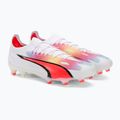 PUMA Ultra Ultimate FG/AG férfi futballcipő puma fehér/fekete/fekete/tűz orchidea 4