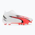 PUMA Ultra Match+ Ll FG/AG férfi futballcipő puma fehér/puma fekete/tűz orchidea 4