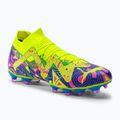 PUMA Future Match Energy FG/AG férfi futballcipő ultrakék/sárga riasztás/világító rózsaszín