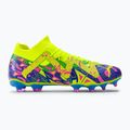 PUMA Future Match Energy FG/AG férfi futballcipő ultrakék/sárga riasztás/világító rózsaszín 2