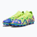 PUMA Future Match Energy FG/AG férfi futballcipő ultrakék/sárga riasztás/világító rózsaszín 13