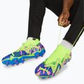 PUMA Future Match Energy FG/AG férfi futballcipő ultrakék/sárga riasztás/világító rózsaszín 16