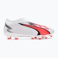 PUMA Ultra Match Ll FG/AG Jr gyermek focicipő puma fehér/puma fekete/tűz orchidea 2