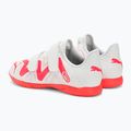 PUMA Future Play IT V Jr gyermek futballcipő puma fehér/tűz orchidea 3