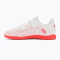 PUMA Future Play IT V Jr gyermek futballcipő puma fehér/tűz orchidea 10