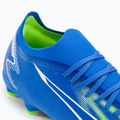 PUMA Ultra Match FG/AG férfi futballcipő ultra kék/puma fehér/pro zöld 8