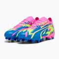 PUMA Ultra Match Energy FG/AG férfi futballcipő világító rózsaszín/sárga riasztás/ultrakék 11