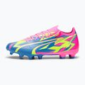 PUMA Ultra Match Energy FG/AG férfi futballcipő világító rózsaszín/sárga riasztás/ultrakék 13