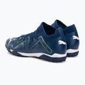 PUMA Future Match TT + Mid Jr gyermek futballcipő perzsa kék/puma fehér/ultra zöld 3