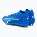 PUMA Ultra Pro FG/AG Jr gyermek futballcipő ultra kék/puma fehér/pro zöld 3