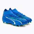 PUMA Ultra Pro FG/AG Jr gyermek futballcipő ultra kék/puma fehér/pro zöld 4