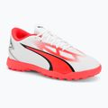 PUMA Ultra Play TT Jr gyermek futballcipő puma fehér/puma fekete/tűz orchidea