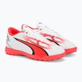 PUMA Ultra Play TT Jr gyermek futballcipő puma fehér/puma fekete/tűz orchidea 4