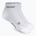 Férfi kompressziós futó zoknimęskie CEP Ultralight Low Cut carbon white