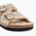 BIRKENSTOCK Arizona Shearling SL Regular taupe flip-flopok 7
