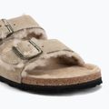 BIRKENSTOCK Arizona Shearling SL Narrow taupe színű flip-flopok 7