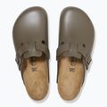 BIRKENSTOCK flip-flop Boston NL Regular sima bőr beton szürke 3