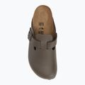 BIRKENSTOCK flip-flop Boston NL Narrow sima bőr beton szürke 5