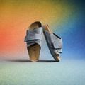 BIRKENSTOCK Kyoto LENB/LEVE keskeny flip-flop bazalt szürke 4