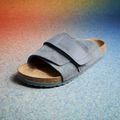 BIRKENSTOCK Kyoto LENB/LEVE keskeny flip-flop bazalt szürke 5