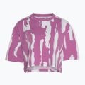 Női adidas Thebe Magugu Allover Print Crop Tee semi pulse lila/fehér póló