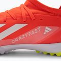 Férfi adidas X Crazyfast League TF futballcipő napvörös/felhőfehér/csapat napsárga 8