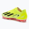 Férfi adidas X Crazyfast Club FxG csapat futballcipő napsárga/magfekete/felhőfehér 3