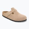 Papucsok BIRKENSTOCK Boston Suede Leather sandcastle