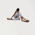 Papucsok BIRKENSTOCK Arizona Flex Platform Birko-Flor sandcastle 6