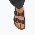 Férfi papucsok BIRKENSTOCK Arizona Crosstown Oiled Leather Regular habana/black 8