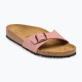 Női papucs BIRKENSTOCK Madrid Birkibuc Narrow rózsaszín agyag