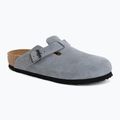 Papucsok BIRKENSTOCK Boston Suede Leather stone blue