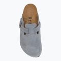 Papucsok BIRKENSTOCK Boston Suede Leather stone blue 5