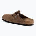 Papucsok BIRKENSTOCK Boston Suede Leather dark tea 3
