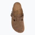 Papucsok BIRKENSTOCK Boston Suede Leather dark tea 5